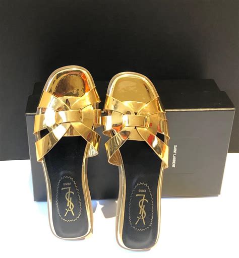 ysl tribute sandals sale|YSL tribute sandals flat.